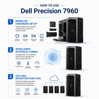 Estación de Trabajo con IA T7960, Precio de Fábrica, Torre de 56 Núcleos, Intel Xeon W9-3495X, PC de Escritorio Profesional, China