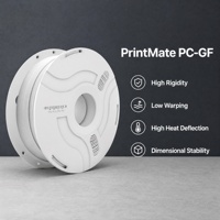 Filament d'impression 3D PrintMate PC GF en polycarbonate renforcé de fibres de verre, diamètre 1,75 mm, compatible moulage 270°C/250°C
