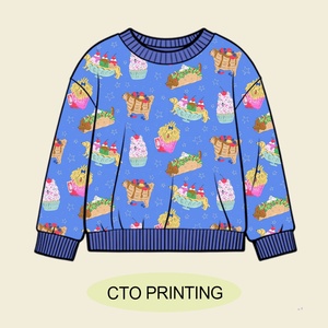 Enfants vêtements de haute qualité enfant en bas âge 95% coton éponge bébé sweat à col rond OEM impression personnalisée bébé sweat à col rond garçons - Product Image 4