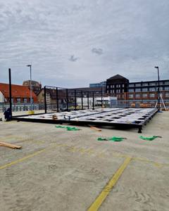 แผ่นรองแบบถอดได้ชุบสังกะสีแบบจุ่มร้อนอุปกรณ์สนามเทนนิสแผ่นรองเคลื่อนที่โครงสร้าง - Product Image 2