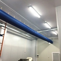 Système de conduits en tissu moderne personnalisé Ventilation flexible industrielle pour systèmes CVC Entrepôts Hôtels Hôpitaux Ateliers