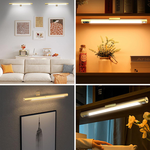 Picture Light for Wall,Rechargeable <b>Wireless</b> Remote, Dimmable Magnetic LED Art Display Light with 3 Color <b>Temperatures</b>(Gold) - Product Image 6