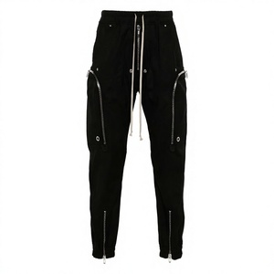 Custom <b>Cargo</b> Pant Baggy Pants Oversize Track Pant Plain Dyed Anti-wrinkle <b>Lightweight</b> Mid 100% Cotton Drawstring <b>Man</b> <b>Trouser</b> - Product Image 1