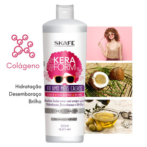 Skafe-Keraform-balsamo adoro I miei Curles 500Ml-balsamo 16.9FlOz - Product Image 2