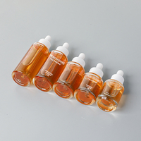 Flacon compte-gouttes sans air en verre recyclé personnalisé, rechargeable, 15ml, 20ml, 30ml, 40ml, 50ml, pour gouttes oculaires, blanchissant, hydratant, vente en gros