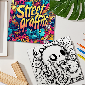 Cuốn sách tô màu nghệ thuật đô thị sôi động Cuốn Sách Tô Màu Sáng Tạo cuốn Sách Tô Màu mát mẻ cho thanh thiếu niên và người lớn - Product Image 4