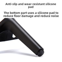 Nouvelles pieds de trépied semi-circulaires en acier au carbone épaissi, légers et luxueux, pour meuble TV, canapé, table basse, table d'appoint, meuble à chaussures