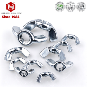 Écrou à oreilles carrées de haute précision en acier au carbone galvanisé, écrou papillon à torsion manuelle pour machines - Product Image 1