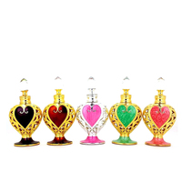 Flacons en verre de 3 ml, 6 ml, 10 ml, 15 ml, 25 ml, 30 ml pour huiles essentielles, style arabe de luxe du Moyen-Orient, Dubaï, avec applicateur bâtonnet