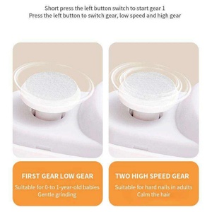 2 in 1 Design Fingernail Cutter <b>File</b> Electric Automatic Nail Clipper with Light & 2 Speeds and Nail Scraps <b>Storage</b> - Product Image 4