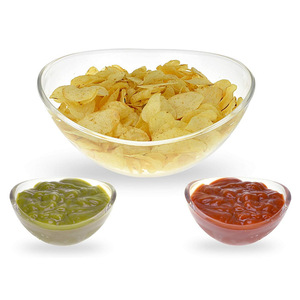 Juego de Tazones para Servir Ensaladas y Frutas Chip and Dip, Tazón Principal de 3L, Tazones para Salsas de 180ml - Product Image 2