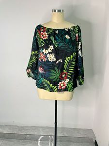 Nouveau Livraison Rapide Automne Mode Dames Chemises En Mousseline De Soie À Manches Longues Hors Épaule Top Personnalisé Polynésien Tribal <span class=keywords><strong>Blouses</strong></span> Femmes Élégantes - Product Image 4