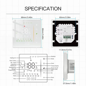 Moderne Wifi Slimme Thermostaat 2/<span class=keywords><strong>4</strong></span> Pijp Temperatuurregelaar Voor Wekelijkse Programmeerbare Hvac-Systemen Voor Airconditioner Termostato - Product Image 2