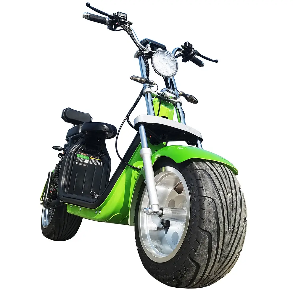 BJANE Model Electric Motorcycle with Big Power Lithium Battery Quality No. 1 Citycoco Off Road Tire
