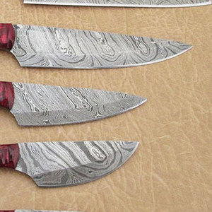 Ensemble de couteaux de chef en acier Damas artisanal, cuisine haut de gamme, pour chefs professionnels, cuisiniers à domicile, restaurants - Product Image 3