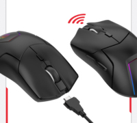 Souris de jeu ergonomique USB-C rechargeable sans fil et filaire 2.4G/souris pour PC portable Mac-Best-sellers d'usine
