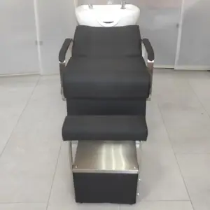 Modern Thai Shampoo Chair Bed For Beauty Salons Lay-Down Hair Salon Washing Chair With Salon Sink For Barbershop