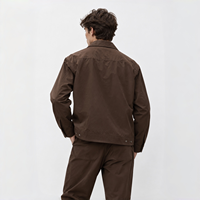 Veste pour homme, style business décontracté, shacket uni à manches longues, idéale pour le bureau, les voyages et les sorties du week-end
