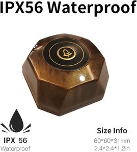 Wasserdichtes Restaurant-Rufsystem mit Pager, 100m Funkreichweite, 3000 Anwendungen für Kellner/Kellnerinnen, Cafés, Hotels, Kliniken, 433MHz - Product Image 2