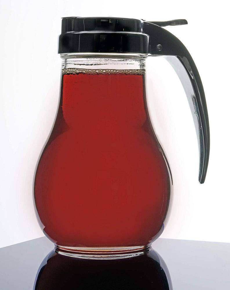 Eco-friendly High Quality Clear/Transparent Syrup Glass dispenser