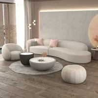 Canapé-lit simple de luxe pour la décoration de la maison, petits appartements, salon de réception, salon de beauté - Matériel en tissu