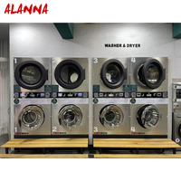 ALANNA Top Popular lavadora de ropa para uso comercial moneda/tarjeta/token lavadora secadora