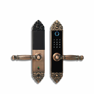 <span class=keywords><strong>Cerradura</strong></span> de Puerta <span class=keywords><strong>Principal</strong></span> de Lujo Estilo Europeo con Huella Dactilar y Contraseña, <span class=keywords><strong>Acceso</strong></span> por Aplicación TTlock TUYA, <span class=keywords><strong>Cerradura</strong></span> Digital para Puerta de Madera y Acero con Pestillo Único 5050 - Product Image 1