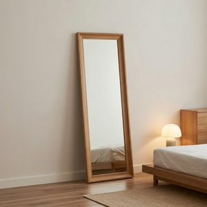 Wood Grain <b>Full</b> <b>Length</b> Wall <b>Mirror</b> Floor <b>Standing</b> Bedroom Dressing <b>Mirror</b> Decorative Home Use - Product Image 1