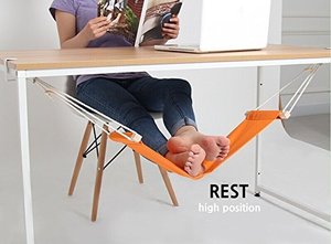 Amaca portatile per piedi regolabile sotto la scrivania amaca per ufficio poggiapiedi - Product Image 3