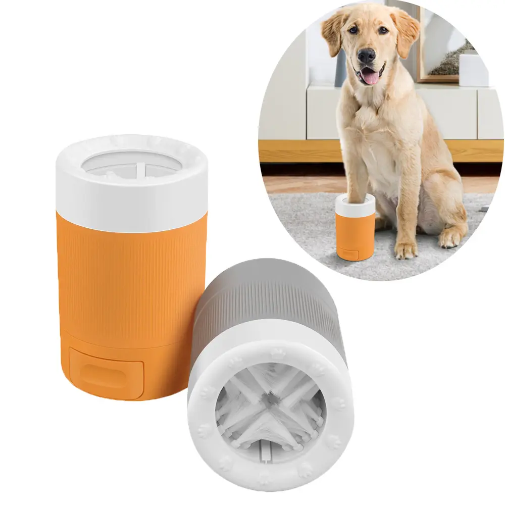 Customized Simple style Silicone portable Dog Paw Washer Pet Feet Cleaning CupPet Foot Clean Pet Feet Cup Cleaner Dog Paw Wash C