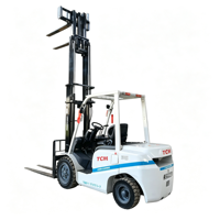 Dijual: Forklift Diesel TCM Bekas 3,5 Ton, Mesin Original, Mast Multi-stage dengan Pengangkatan Cepat, Tinggi 4,5 Meter