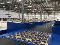 Convoyeur de tri automatique de colis avec décharge bilatérale pour les centres de tri logistique multi-zones