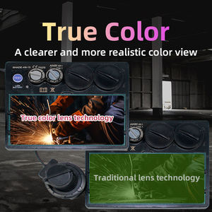 Casco de Soldadura Solar con 2 Sensores de Arco, Pantalla Amplia 4/9-13, TIG MIG, Batería Reemplazable, Cristal Líquido, Casco de Soldadura Automático - Product Image 6