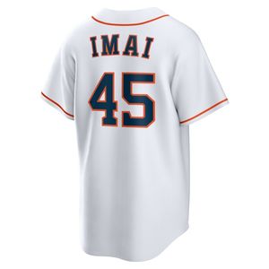 Camiseta de Béisbol Unisex al por Mayor de los Astros de Houston con Bordado 3D en Seda/Algodón # 27 Altuve # 44 Alvarez # 34 Nolan Ryan Softball - Product Image 4