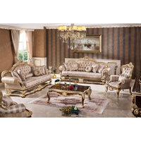 Canapé sectionnel en tissu vintage classique, très demandé, en bois massif durable, mobilier de salon de Guangzhou