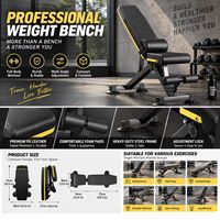 Banc de musculation à marque privée, logo personnalisé, faible MOQ, pliable, réglable, pour haltères, équipement de fitness à domicile, OEM ODM