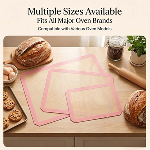 <span class=keywords><strong>Tapis</strong></span> en silicone personnalisé avec logo imprimé, bord rose, couleur, taille et style personnalisés, renforcé <span class=keywords><strong>de</strong></span> fibres <span class=keywords><strong>de</strong></span> <span class=keywords><strong>verre</strong></span>, anti-déformation, anti-adhésif - Product Image 3