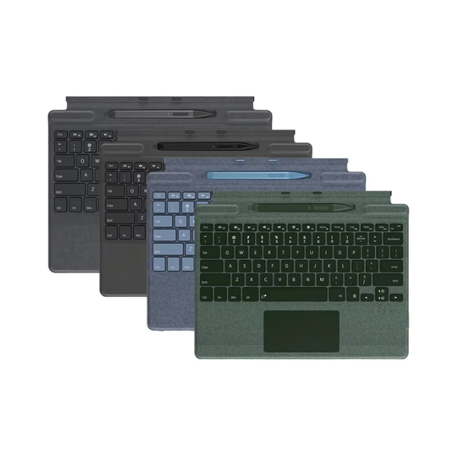 2025 New Arrival Portable Slim Wireless for Bluetooth Keyboard with Pen Split Design for Surface Pro 11/10/9/8/X