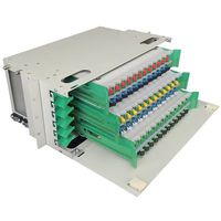 Pannello di Connessione in Fibra Ottica LC Duplex a 96 Core, Montabile su Rack da 19 Pollici per FTTH, Data Center, Telecomunicazioni OEM
