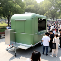 Remorque de Food Truck Cuisine Mobile pour Hot-dogs, Glaces, Burgers – En Promotion avec Équipement Complet