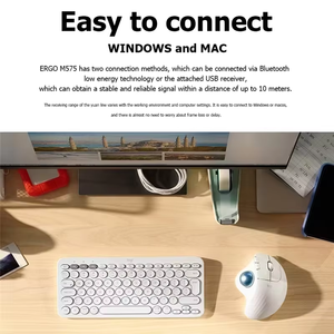 Souris ergonomique à trackball <span class=keywords><strong>Logitech</strong></span> <span class=keywords><strong>ERGO</strong></span> <span class=keywords><strong>M575</strong></span> S, souris de bureau sans fil Bluetooth double mode avec récepteur USB 2.4G - Product Image 4