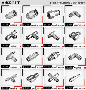 MPUC Series Brass Quick Fitting Air <strong>Hose</strong> Pipe Fittings Push in Straight Union Pneumatic Air <strong>Hose</strong> Coupling - Product Image 5