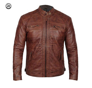 แจ็กเก็ตบอมเบอร์หนังสำหรับผู้ชายแฟชั่นฤดูใบไม้ผลิพร้อมโลโก้ด้านหน้าสำหรับผู้ใหญ่ขนาดสีทึบปรับแต่งได้ราคาสมเหตุสมผล2025 - Product Image 1