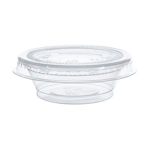 0.5oz Limpar PP Plástico Takeaway Sopa Recipiente Redonda Descartável claro Plástico Porção Copos Tigela Recipiente De Alimento com Tampa - Product Image 4