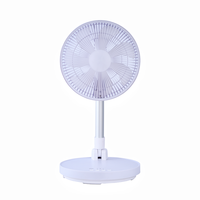Ventilateur pliable rechargeable de 10 pouces, batterie 6000 mAh, 4 vitesses, 1300 tr/min avec minuterie pour la maison et le bureau