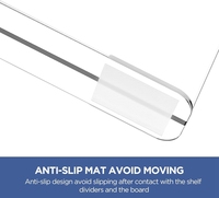 Vente en gros de séparateurs d'étagères en acrylique personnalisés rangement en plexiglas pour pull chemise sac à main dans la chambre à coucher cuisine salon