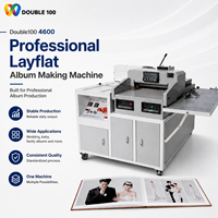 Nouvelle machine semi-automatique double pour la création et la reliure de albums photo de mariage, haute vitesse, 200 albums/jour, garantie 3 ans