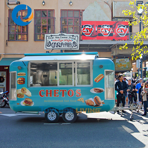 Stainless Steel Ice Cream Food Truck With Full Kitchen Equipment Food Truck Trailer Trailers Mobile Food Cart - Product Image 6