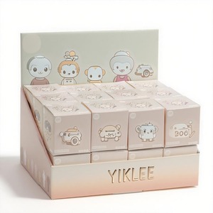 Boîte aveugle en papier personnalisée avec emballage de collection de vitrine Boîte aveugle et plateau de présentation Boîtes en papier pliables imprimées - Product Image 2