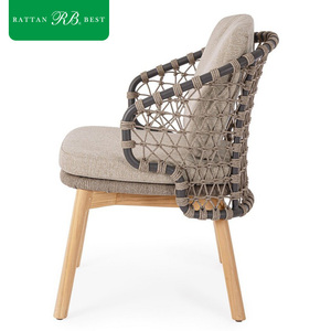 Chaise de <span class=keywords><strong>patio</strong></span> au design moderne avec cadre en aluminium rembourré résistant aux intempéries <span class=keywords><strong>pour</strong></span> hôtel haut de gamme, restaurant, salle à manger en plein air, cour - Product Image 1